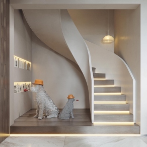 现代楼梯间3D模型下载